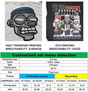 Ropa de calle de alta calidad, camisetas de verano con estampado gráfico de peso pesado, Hip Hop Camiseta de algodón, camiseta desgastada personalizada con lavado ácido - Product Image 3