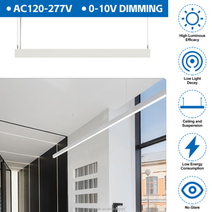 Luminaire linéaire LED moderne, installation facile, lampe de plafond LED à économie d'énergie pour l'éclairage intérieur de bureaux, maisons et cuisines - Product Image 6