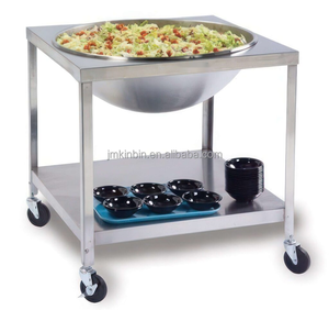Stainless Steel Removable Mixing Bowl Holder Equipped Slide <b>Plate</b> Commercial Kitchen Container Supporting Bracket - Product Image 1