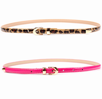 Ceinture en cuir fine pour femmes en gros, ceinture en PU fine pour robes