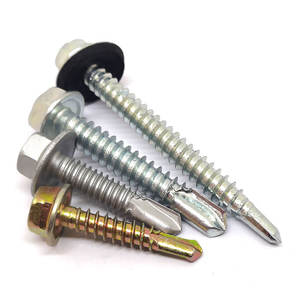 Vente chaude 410 acier inoxydable tête de rondelle hexagonale vis autotaraudeuses vis de toiture autotaraudeuses <span class=keywords><strong>pour</strong></span> métal - Product Image 5