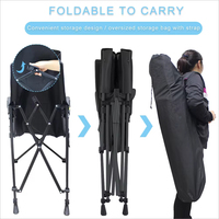Chaise de camping chauffante pliable et portable pour l'extérieur, avec coussin chauffant, idéale pour la chasse, le repos et les stades