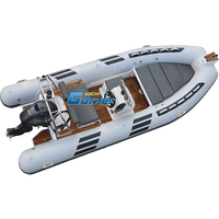 Nouveau modèle RIB480D puits de pêche bateau à moteur moteur moteur hors-bord coque en fibre de verre tube hypalon matériel avec table à vendre