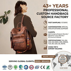 Luxury Customization Leather Square <strong>Backpack</strong> <strong>Purse</strong> for Women <strong>Convertible</strong> Dry Clean Only Fashion Travel - Product Image 1