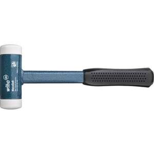 WIHA - 39017 Marteau à face souple coup mort très dur avec manche en tube d'acier et marteau à face ronde MARTEAUX ET CISEAUX - Product Image 1