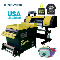 Imprimante DTF à guichet unique XinFlying A1 deux têtes XP600 imprimante rapide directe sur vêtement Machine d'impression par transfert de chaleur 60cm des États-Unis