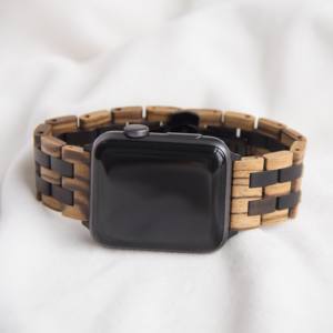 Correa Grabable de Madera de Cebra para <span class=keywords><strong>APPLE</strong></span> <span class=keywords><strong>WATCH</strong></span> All <span class=keywords><strong>Series</strong></span> 10 9 8 7 6 5 SE 49mm Ultra - Product Image 4