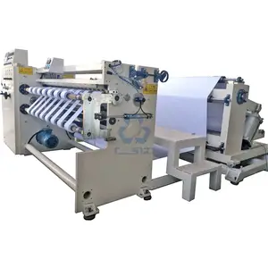 CS205 Rollo de etiquetas de película de plástico de papel no tejido Máquina de corte longitudinal de bobinado central