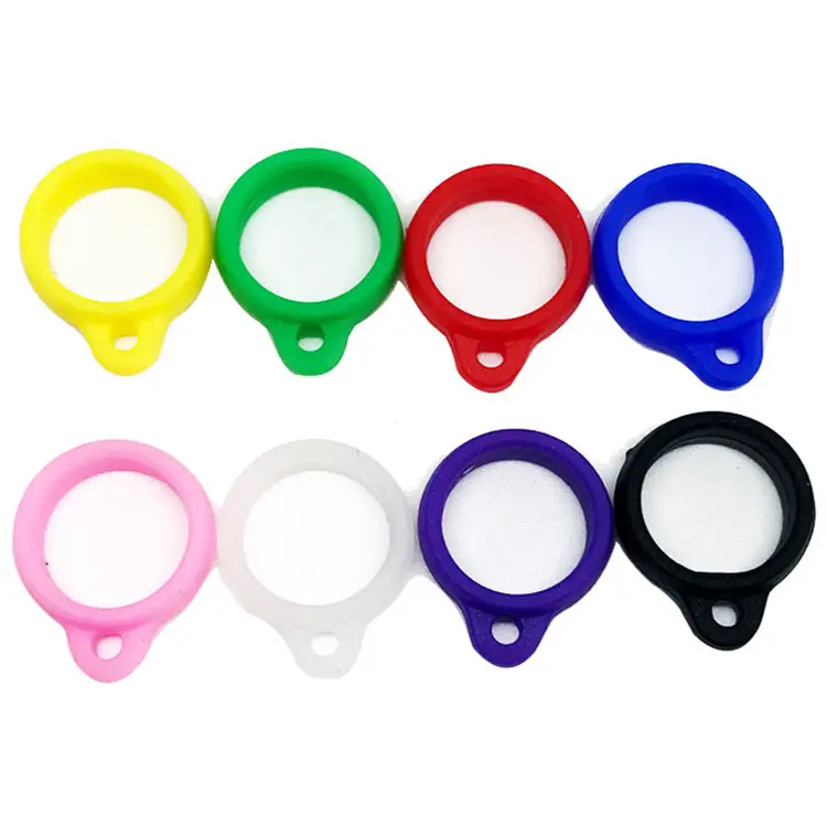 Silicone Bands Anti Slip Rubber Rings Necklace Lanyard Anti-Loss Pendant Holder for 13-25mm Glass Pen