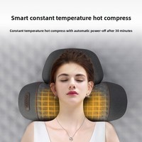 Coussin de massage chauffant sans fil pour le cou, soulagement de la douleur, massage des tissus profonds, appareil cervical 3-en-1