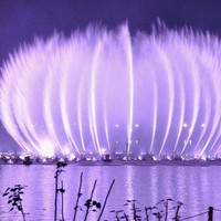 Fuente de Agua Pequeña para Interiores y Exteriores, Decoración de Jardín, Fuente Musical con Chorros de Agua Danzantes en Venta con Control PLC/DMX512