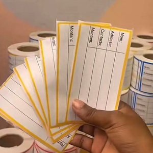 Copperplate in ấn & viết tay tự dính Nhãn dán nhãn 120mm * 60mm * 200 nhãn 150mm * 70mm màu vuông viết nhãn - Product Image 3