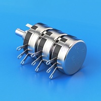 TOPVR WTH118-2W Potentiomètre double haute puissance multi-gang avec interrupteur DPDT, réglage rotatif, résistant aux hautes températures, pour soudage