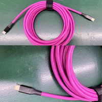 Câble de liaison caméra Utech 5M 20G USB-C vers USB-C, gaine tressée en nylon pour transfert de données rapide et prévisualisation en direct //