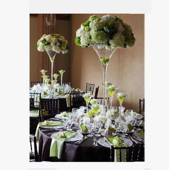 Wholesale Martini Glass Vases Centerpieces,Tall Martini Vases; Tall