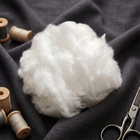 Fibre discontinue 100% polyester vierge siliconée creuse conjuguée pour rembourrage d'oreillers, couettes et literie, matière première pour filage et béton