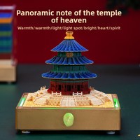 Carnet de notes 3D adhésif - Papier créatif pour loisirs créatifs Temple Heaven, cadeau original en acrylique, papier spécial, origine Chine, design à feuilles mobiles, bloc de papier