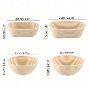 Customized Eco-friendly Fermentation <b>Bread</b> <b>Basket</b> Dough Set OEM ODM Baking DIY Euro <b>Bread</b> 9-12 Pieces Home Baking <b>Bread</b> Tools - Product Image 4