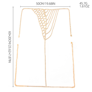 <span class=keywords><strong>HM</strong></span> Lencería erótica cadena ropa interior cintura cadena Acero inoxidable Sexy cuerpo cadena bikini - Product Image 5