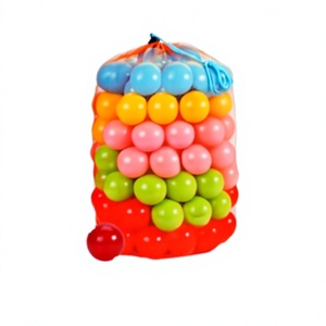 Antsy Pants - 100 Pelotas para Piscina de Pelotas para Niños Pequeños de 1 a 3 Años, Uso Doméstico, No Tóxicas, Ligeras, 5 Colores, Bolsa de Almacenamiento Reutilizable, Juguete Sensorial de Plástico - Product Image 4