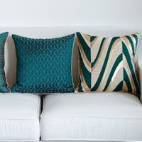 Housse de coussin décorative de luxe Innermor, motif géométrique abstrait moderne, portable pour chambre, canapé, salon