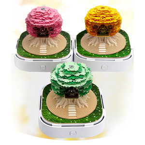 Lịch 3D năm 2026 hình cây tiền nhà cửa, lịch để bàn dạng ảnh toàn cảnh 3D, giấy nhớ dính trang trí phòng khách, quà tặng doanh nghiệp - Product Image 2