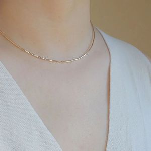 Collar de Oro Puro de 18k Xinfly Au750, Gargantilla de Joyería Fina para Hombre y Mujer - Product Image 4