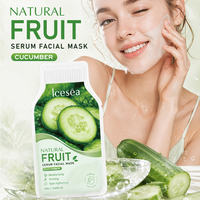 Masque facial en feuille au sérum naturel de concombre 25ml – Atténue les taches, hydrate, raffermit – Acide hyaluronique, Niacinamide, Vitamine C