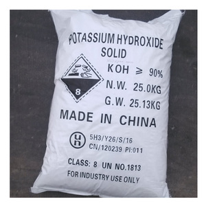 Potasa Cáustica <span class=keywords><strong>KOH</strong></span> de Alta Calidad, 90% de Pureza, en Escamas Blancas - Product Image 1