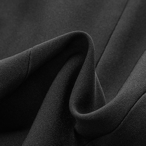 <span class=keywords><strong>Blazer</strong></span> Nero da Donna <span class=keywords><strong>con</strong></span> Maniche a Sbuffo e <span class=keywords><strong>Bottoni</strong></span> Decorativi Dorati, Giacca Formale Personalizzabile Slim Fit per Ufficio e Feste - Product Image 4