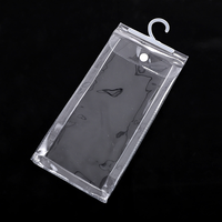 Sac en plastique transparent refermable personnalisé ES avec cintre pour l'emballage des vêtements