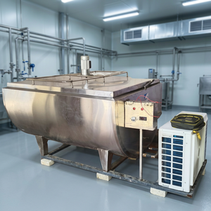Refroidisseur de lait agricole en acier inoxydable 2000L, réservoir de stockage de lait en vrac, machine de réfrigération pour la transformation laitière - Product Image 2
