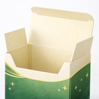 Boîte d'emballage personnalisée pour les flacons de compléments alimentaires |   Carton pliable de qualité supérieure avec impression dorée