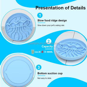 Alimentador de silicona personalizado para <span class=keywords><strong>perros</strong></span> <span class=keywords><strong>y</strong></span> medusas, cuenco de alimentación antiahogo, cuenco para comer lento, comedero lento para <span class=keywords><strong>perros</strong></span> - Product Image 4