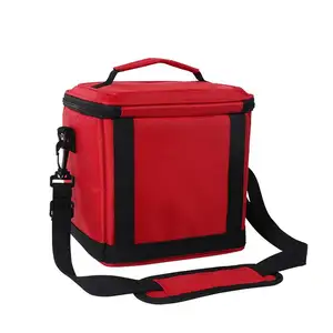 China supplier high quality lunch bag red oxford insulated thermal bag outdoor picnic cooler bag for food