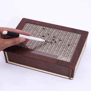 Vente en gros de tirelires en bois avec compteur, <span class=keywords><strong>d</strong></span>écoration pour la maison et la bibliothèque - Product Image 4