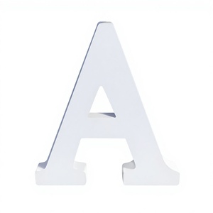 Vendita Diretta dalla Fabbrica: Grandi Lettere dell'Alfabeto <span class=keywords><strong>in</strong></span> <span class=keywords><strong>Legno</strong></span> Bianco Non Finito per Artigianato, Insegne da Giardino e Targhe per Sale Riunioni - Product Image 1