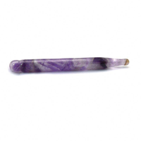Stylo de massage en améthyste pour points d'acupuncture, outils de massage oculaire, points de réflexologie faciale pour la relaxation mentale