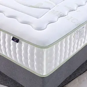 Innerspring Mattress Latex Top Individually Encased Pocket Coils 10 Year Warranty Customized Size Mattress