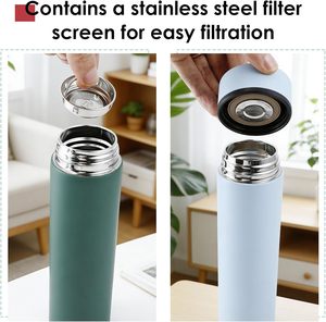 Personalized <b>Thermos</b> Flask Vacuum Insulated Smart Water Bottle Temperature Display Coffee <b>Tea</b> Infuser Travel Water Bottle - Product Image 4