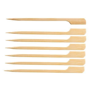 Vente en gros de Chine <span class=keywords><strong>pas</strong></span> <span class=keywords><strong>cher</strong></span> Bâtons de Teppo en bambou biodégradables personnalisés Brochettes de <span class=keywords><strong>barbecue</strong></span> Bbq Bâtons de bambou pour fête Camping Pique-nique - Product Image 1