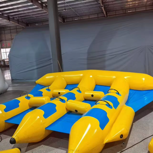 Bateau banane gonflable de luxe de grande taille pour usage commercial, jouet aquatique amusant pour les vacances à la <span class=keywords><strong>plage</strong></span>, le surf, les fêtes de groupe et le divertissement - Product Image 1
