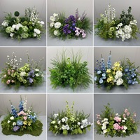 ODIS - Decoración Floral Hecha a Mano para Bodas de Primavera, Orquídeas Cymbidium Artificiales Personalizadas, Camino de Flores Estilo Mori para Bodas