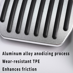 Couvre-pédales de frein et d'accélérateur en aluminium sans rebord pour <span class=keywords><strong>Tesla</strong></span> Model 3/Y Juniper Highland Performance - Product Image 4