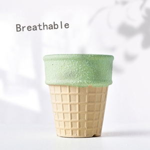 Unique <strong>Cute</strong> Indoor Lovely Ceramic Planter Flowerpot Ice Cream Flower Pot,Ceramic Pot for Indoor <strong>Plant</strong> <strong>Cute</strong> - Product Image 5