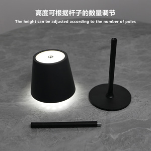 Lámpara de Mesa Inalámbrica Recargable, Moderna, Metálica, <span class=keywords><strong>para</strong></span> Mesita de Noche, con 3 Colores LED, Táctil, Regulable, Portátil, <span class=keywords><strong>para</strong></span> Dormitorio, Escritorio, Mesita de Noche - Product Image 6