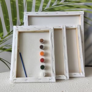 Lienzo <span class=keywords><strong>rettangolare</strong></span> Para Pintar Ya Montado Con Marco De Madera Clara Y <span class=keywords><strong>Tela</strong></span> di cotone - Product Image 4