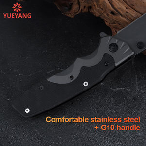 YUEYANG taşınabilir EDC Survival taktik açık kamp bıçağı yüksek sertlik 3Cr13 paslanmaz çelik bıçak G10 kolu OEM - Product Image 4