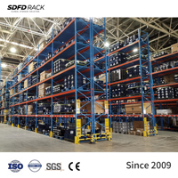 Étagères de rangement réglables à 6 niveaux personnalisées, empilables, en acier, pour le stockage de marchandises légères, moyennes et lourdes en entrepôt
