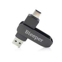 Memoria USB Giratoria de Metal OTG, USB 3.0, Interfaz Dual USB-A y Tipo C, Pendrive con Logotipo Personalizado para Teléfono, Laptop, Regalo Empresarial